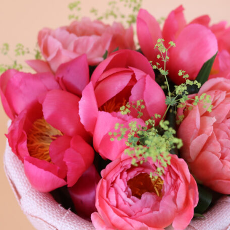 Bouquet de pivoines